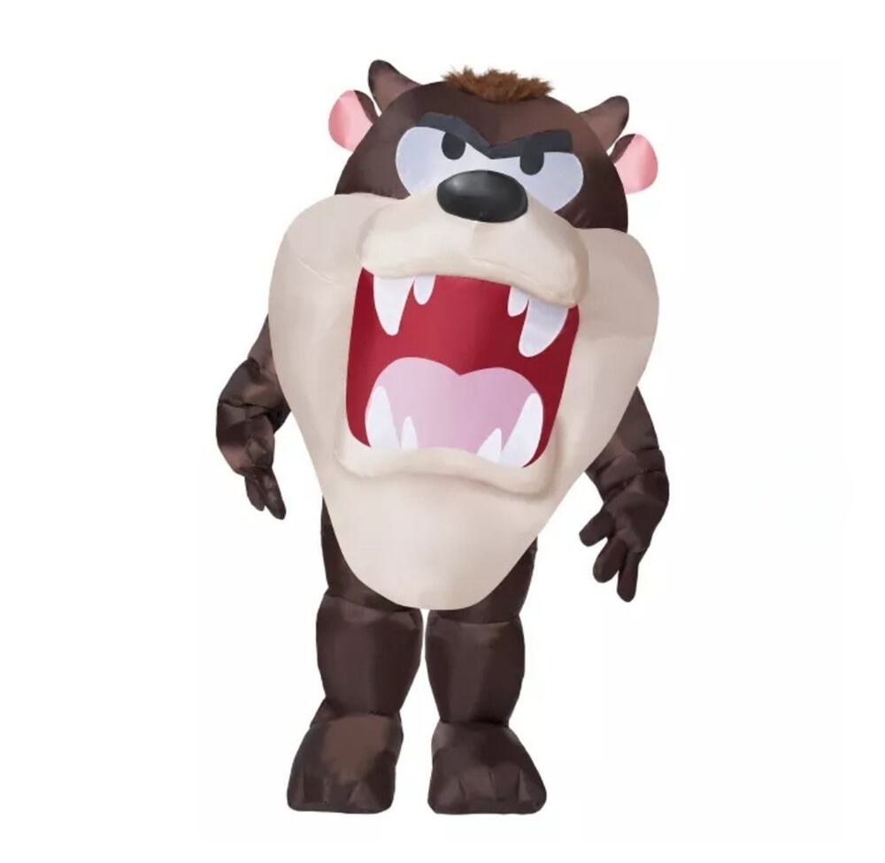 Adult Inflatable Tasmanian Devil Halloween Costume Cosplay Looney Tunes One Size